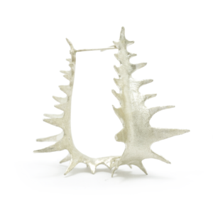 Earrings with thorns.