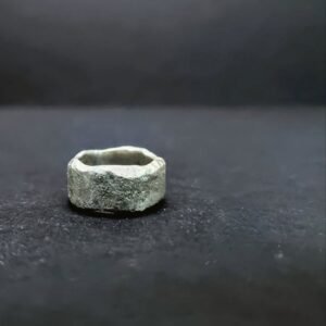 Sinset-batfriend-jewelry-Textured-sterling-silver-ring