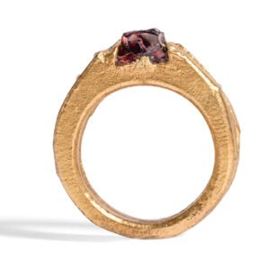 Brass-ring-with-garnet-stone-deficit-jewelry